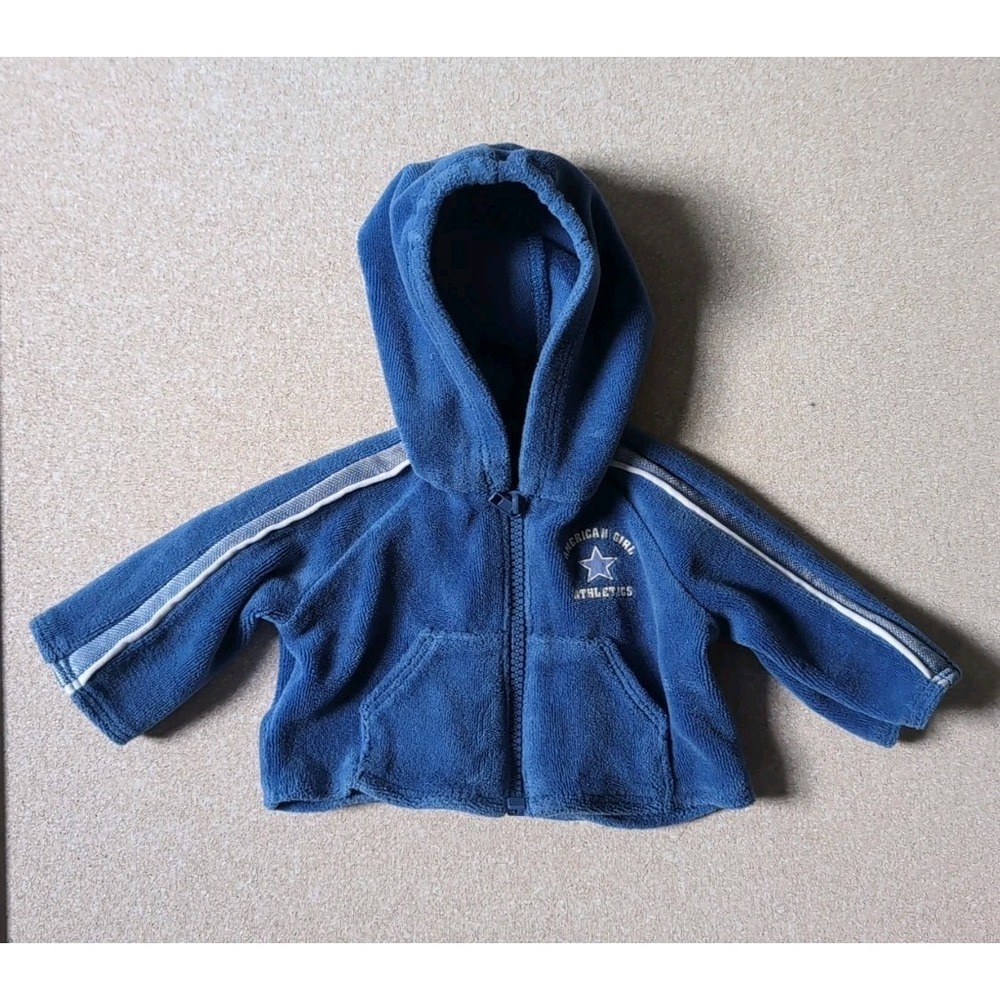 American Girl of Today Doll 2000 Blue Velour Sweat Suit Athletics Jacket Only